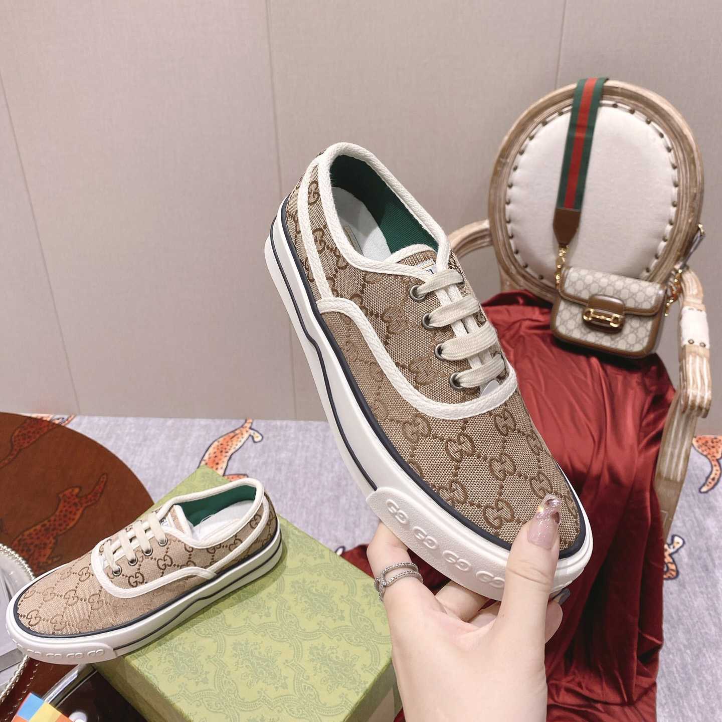 Gucci Tennis 1977 Canvas Sneakers - FashionPlug