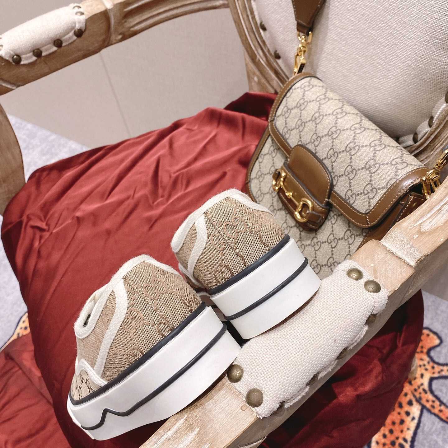 Gucci Tennis 1977 Canvas Sneakers - FashionPlug