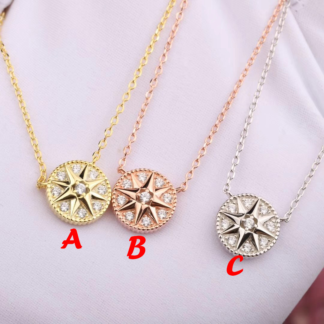 Dior Rose Des Vents Necklace - FashionPlug