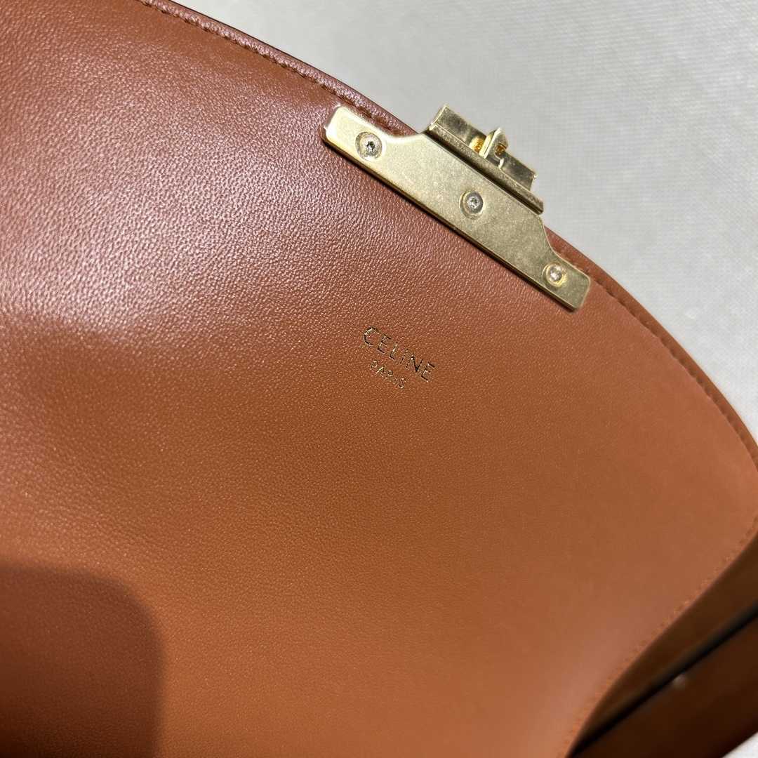 Celine Classique Triomphe Bag In Triomphe Canvas And Calfskin - FashionPlug