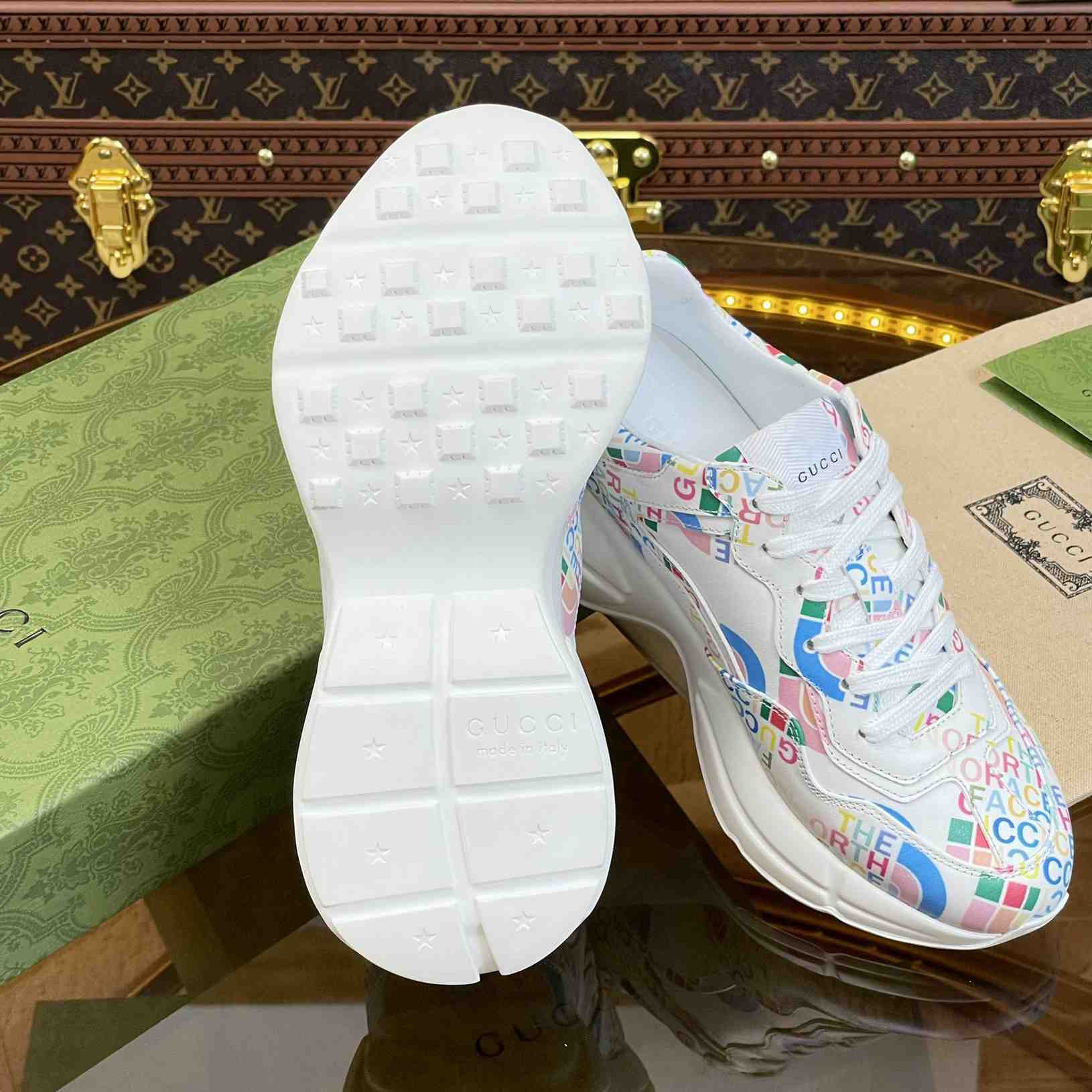 The North Face x Gucci Rhyton Sneaker - FashionPlug