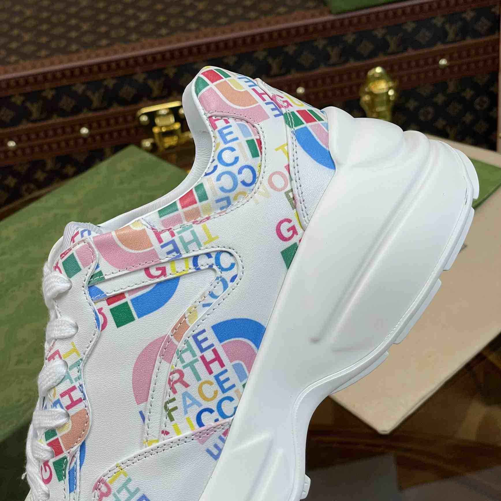 The North Face x Gucci Rhyton Sneaker - FashionPlug