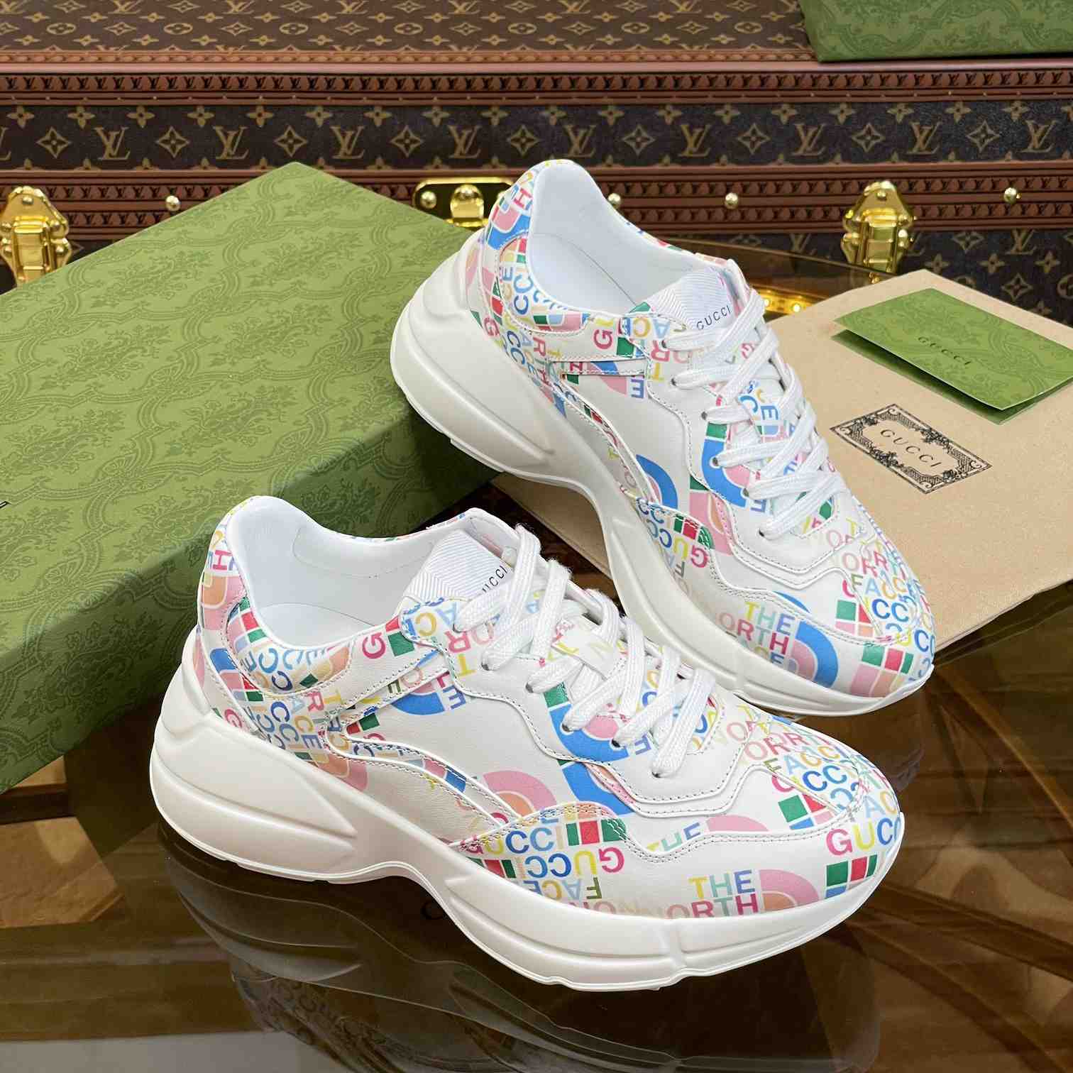 The North Face x Gucci Rhyton Sneaker - FashionPlug
