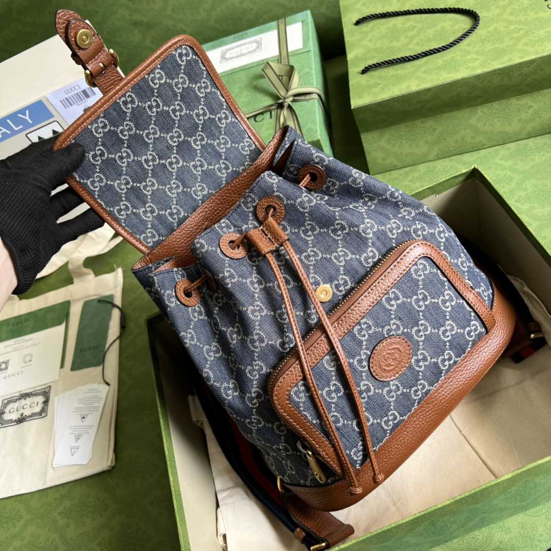 Gucci Backpack With Interlocking G(26.5- 30- 13cm) - FashionPlug