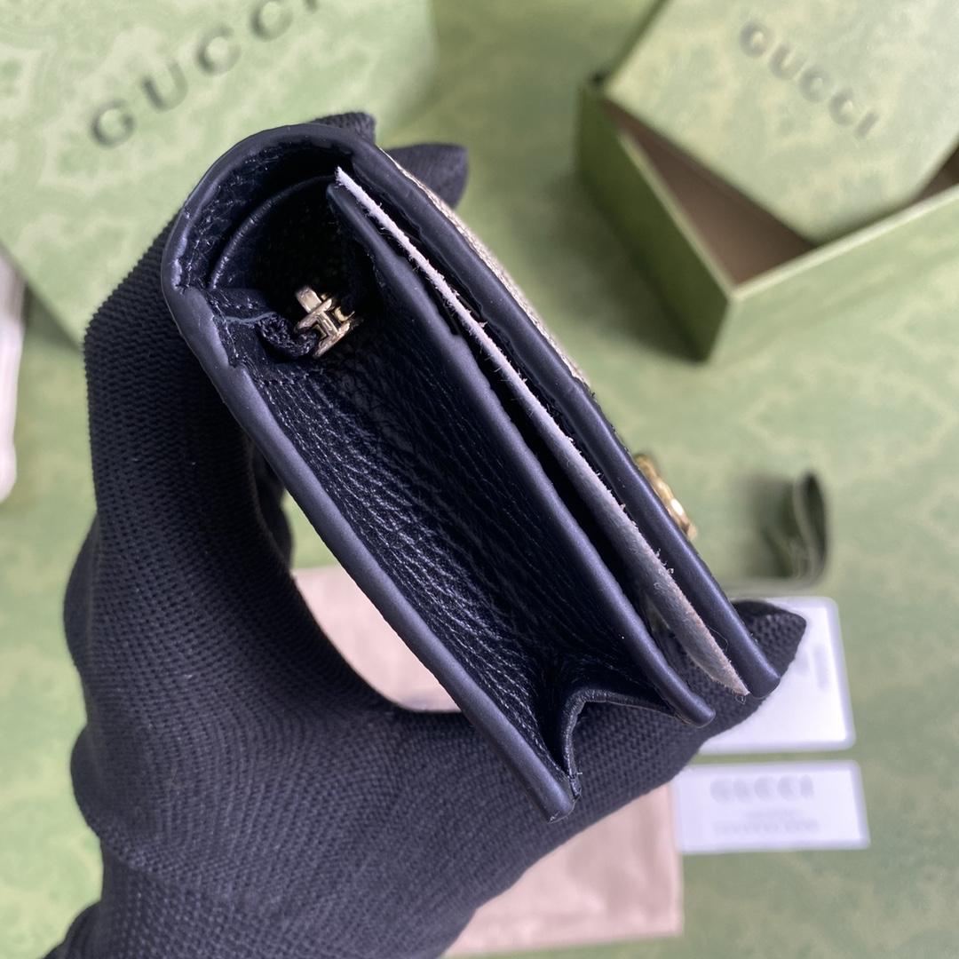 Gucci GG Marmont Card Case Wallet(11-9-3cm)    - FashionPlug