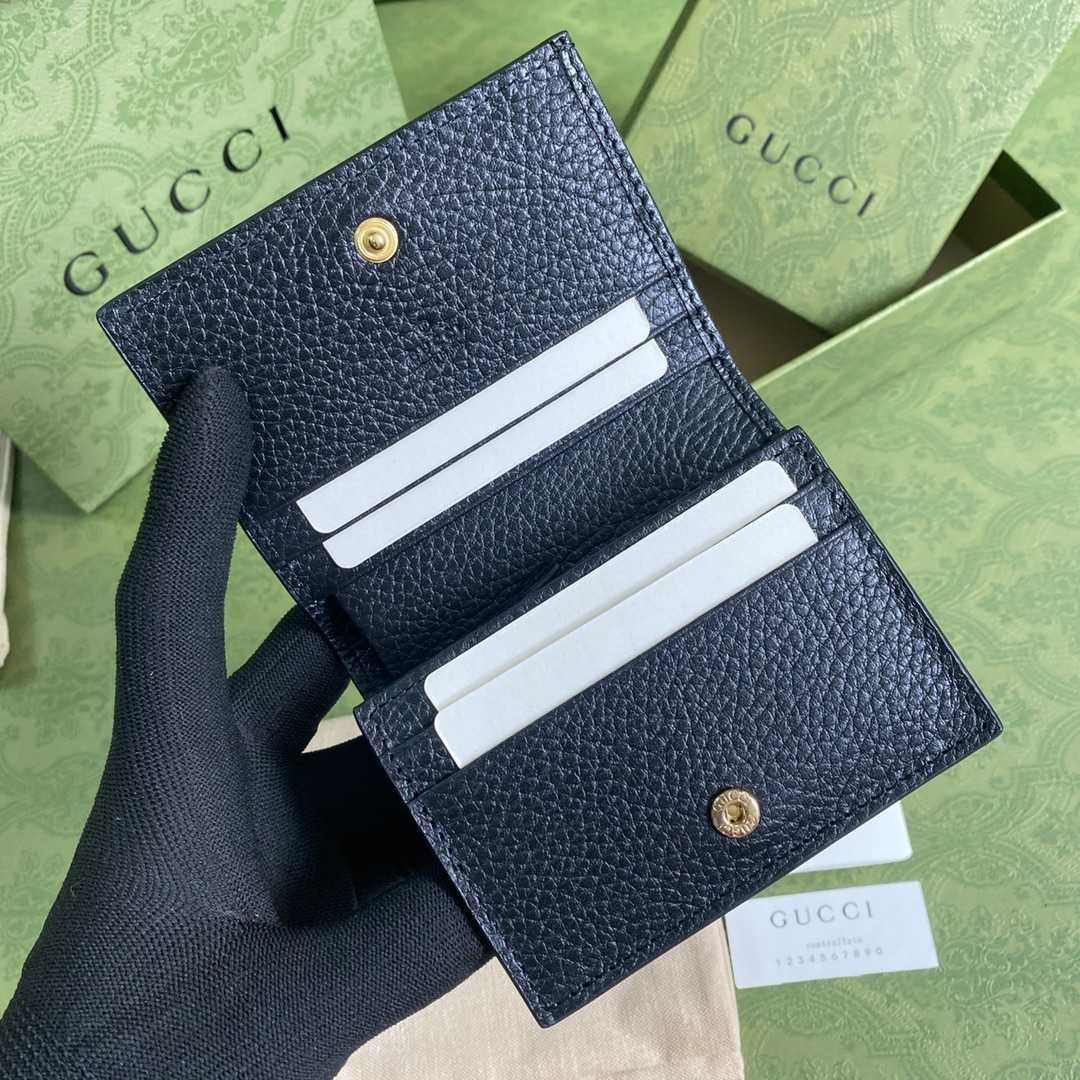 Gucci GG Marmont Card Case Wallet(11-9-3cm)    - FashionPlug