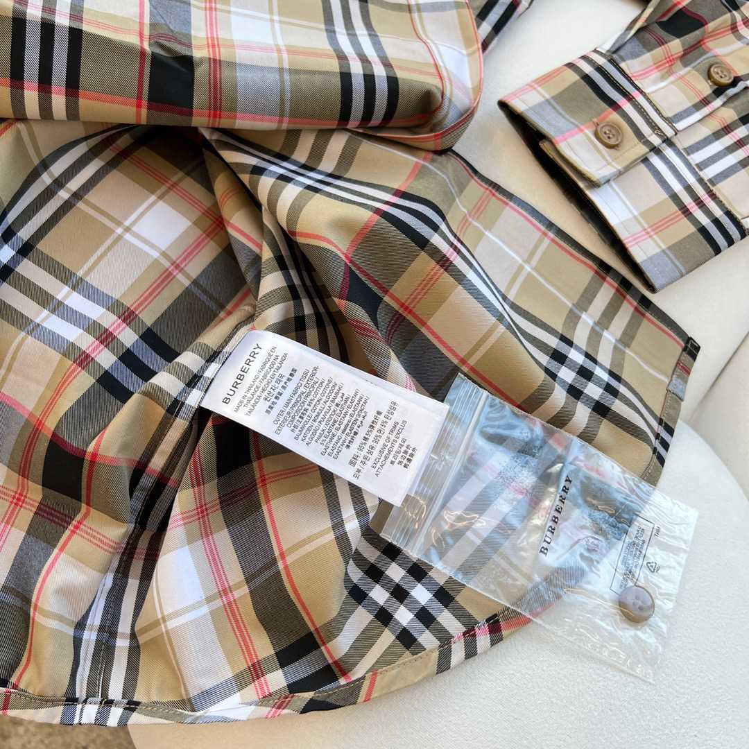 Burberry Check Cotton Poplin Shirt - FashionPlug