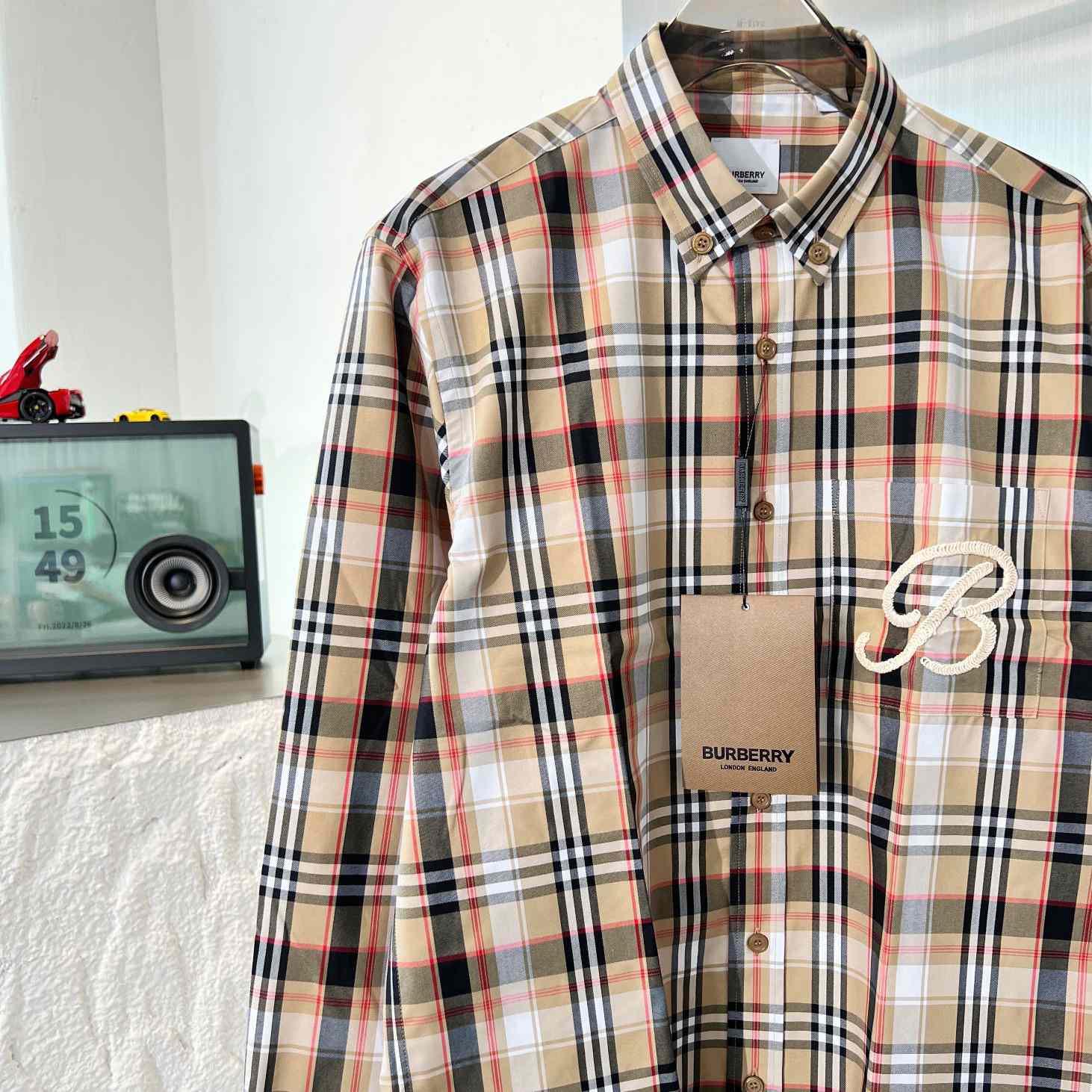 Burberry Check Cotton Poplin Shirt - FashionPlug