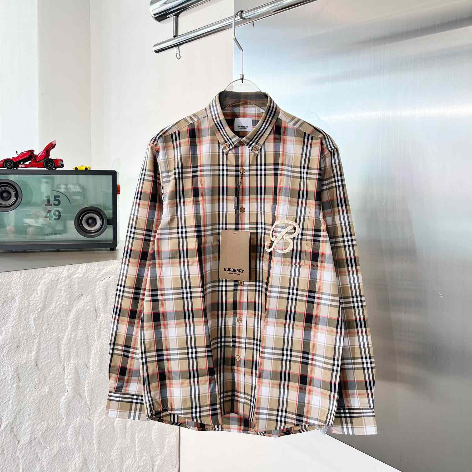 Burberry Check Cotton Poplin Shirt - FashionPlug