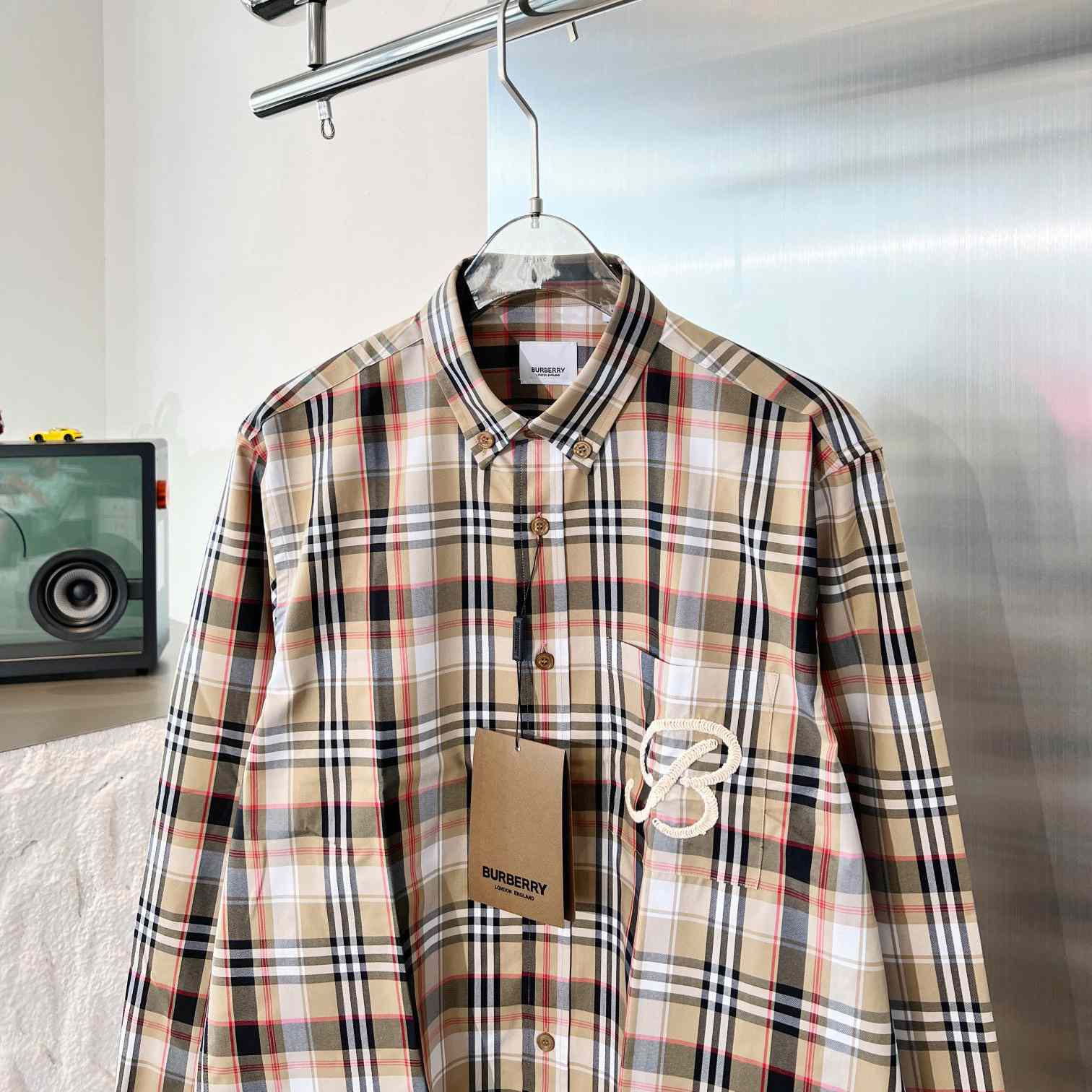 Burberry Check Cotton Poplin Shirt - FashionPlug