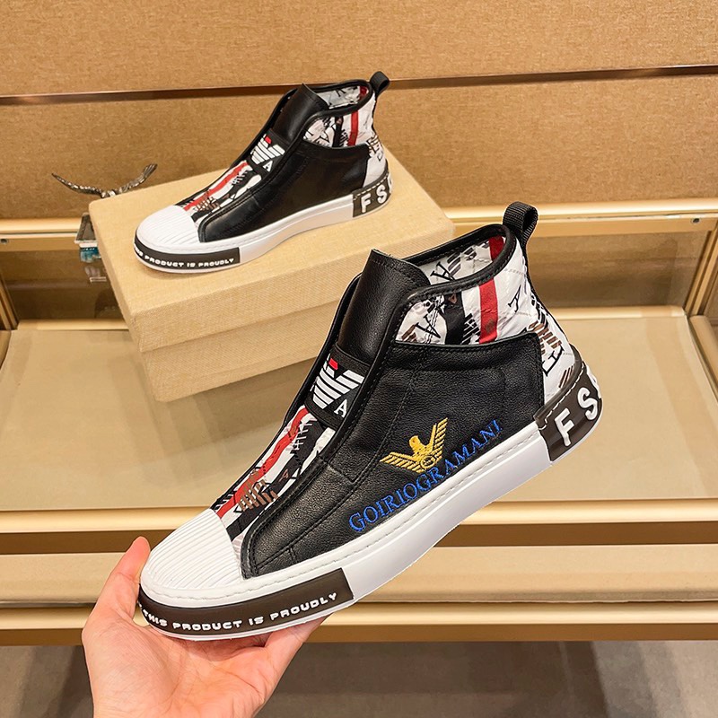Armani High-Tops Sneakers - FashionPlug