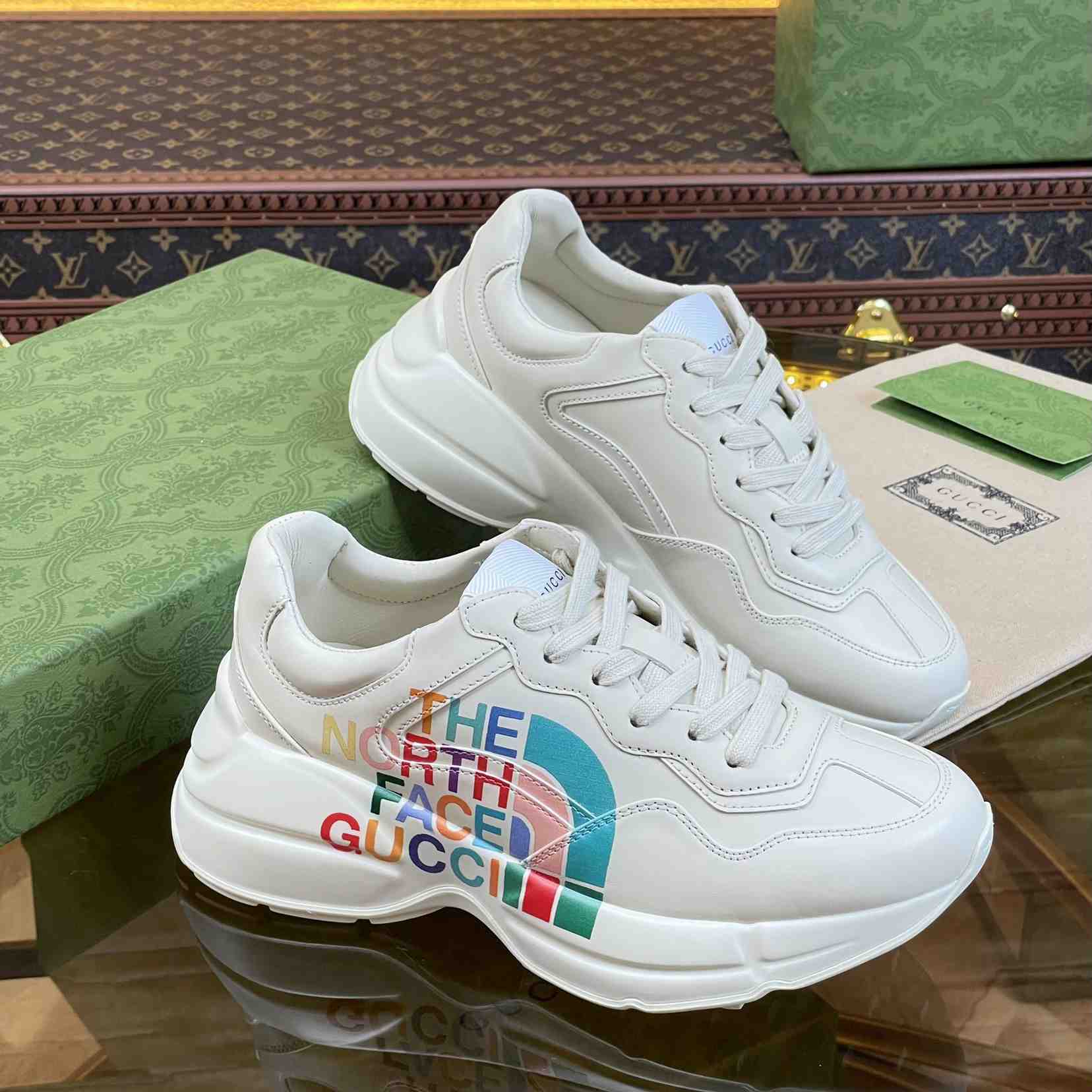The North Face x Gucci Rhyton Sneaker - FashionPlug