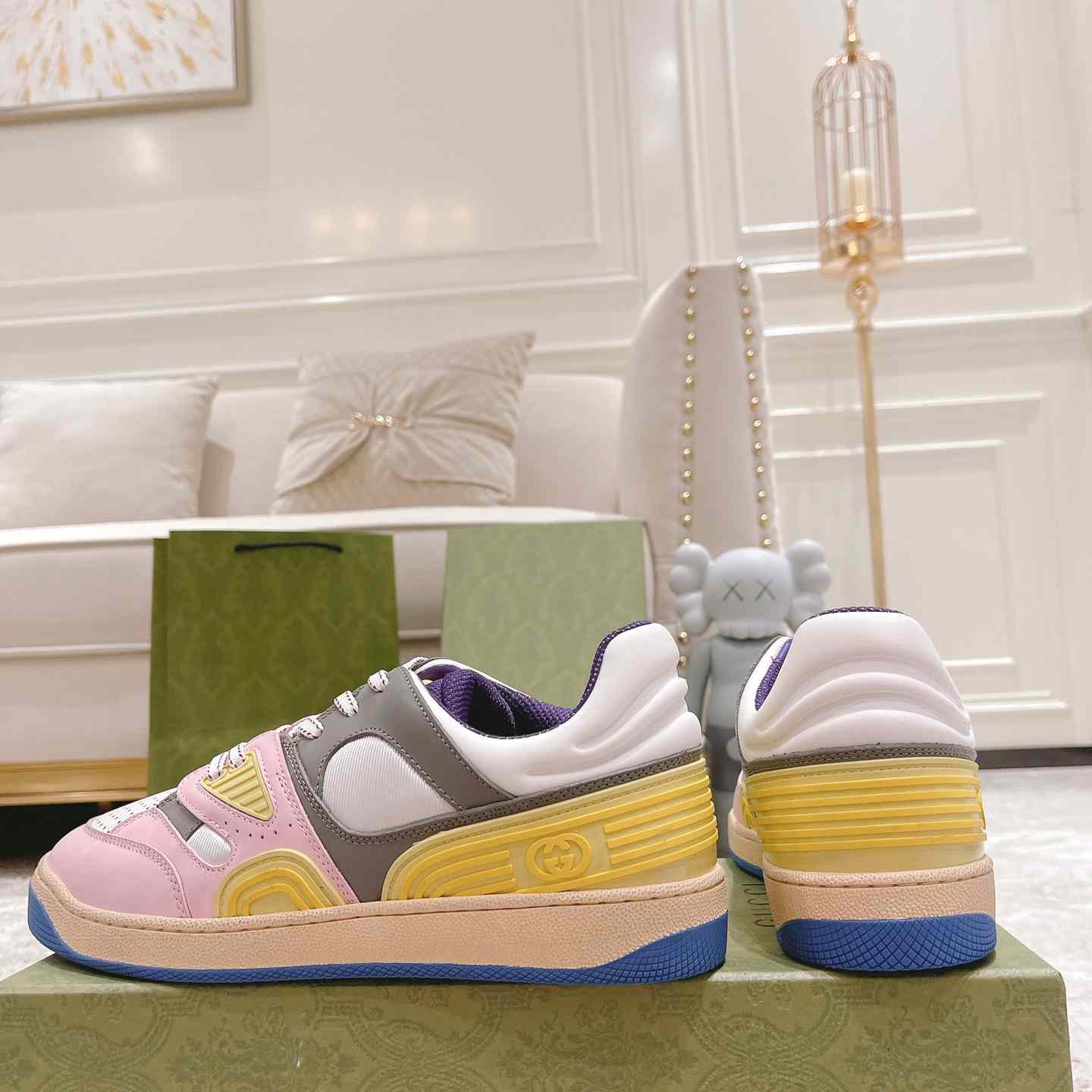 Gucci Basket Sneaker With lnterlocking G  - FashionPlug