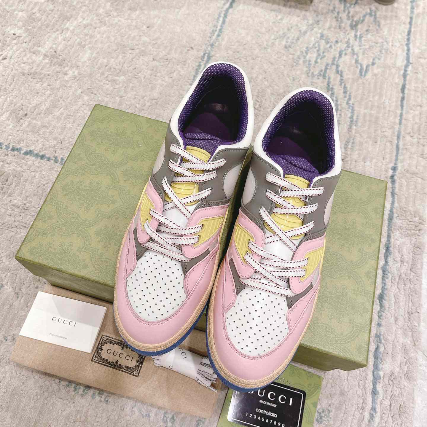Gucci Basket Sneaker With lnterlocking G  - FashionPlug