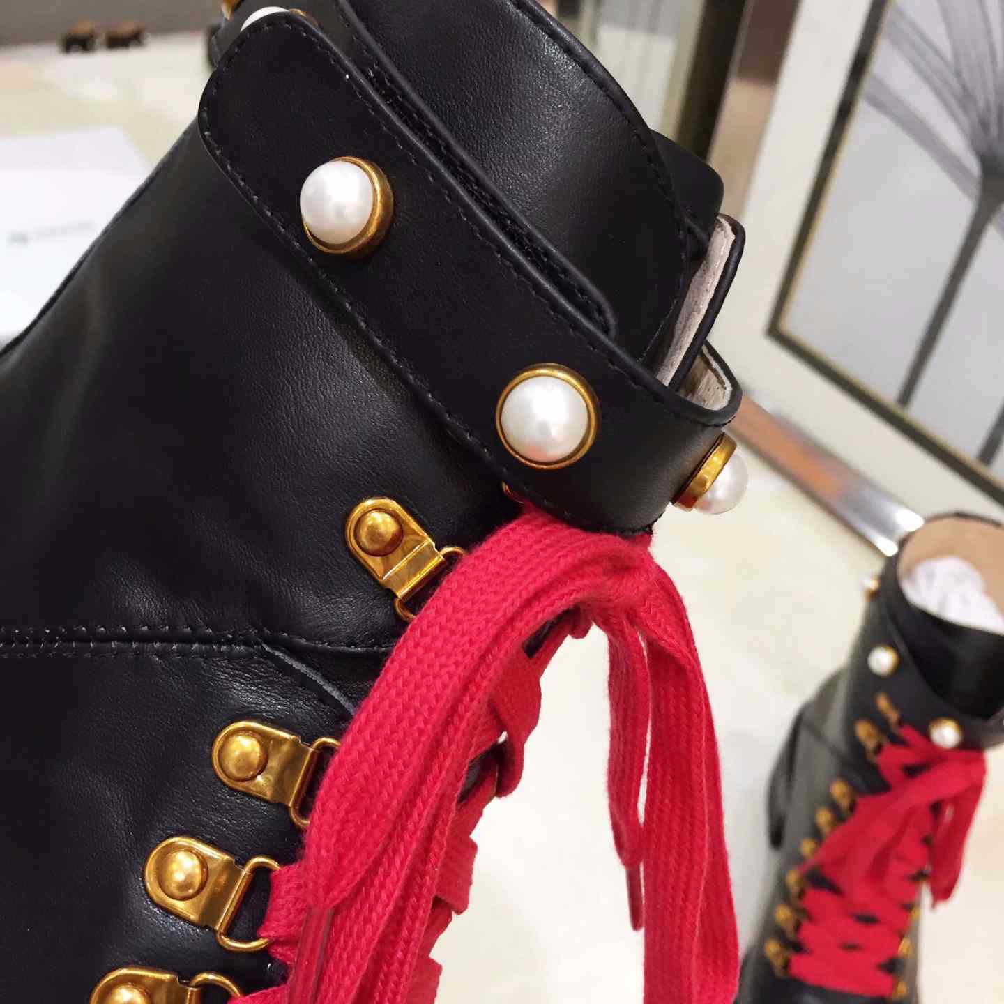 Gucci Leather Ankle Boot - FashionPlug
