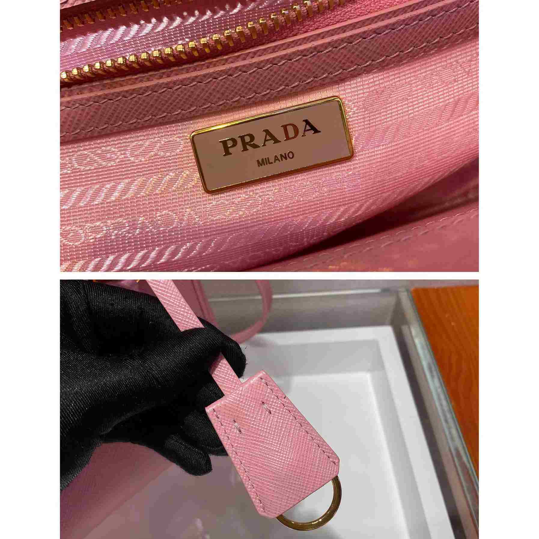 Prada Galleria Saffiano Leather Mini Bag(20-15-9.5cm) - FashionPlug
