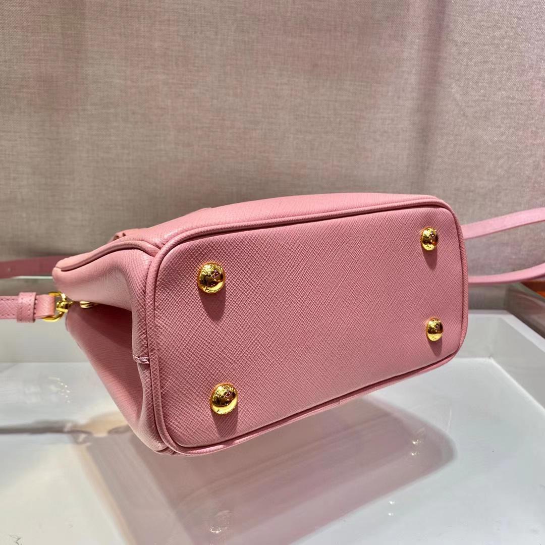 Prada Galleria Saffiano Leather Mini Bag(20-15-9.5cm) - FashionPlug