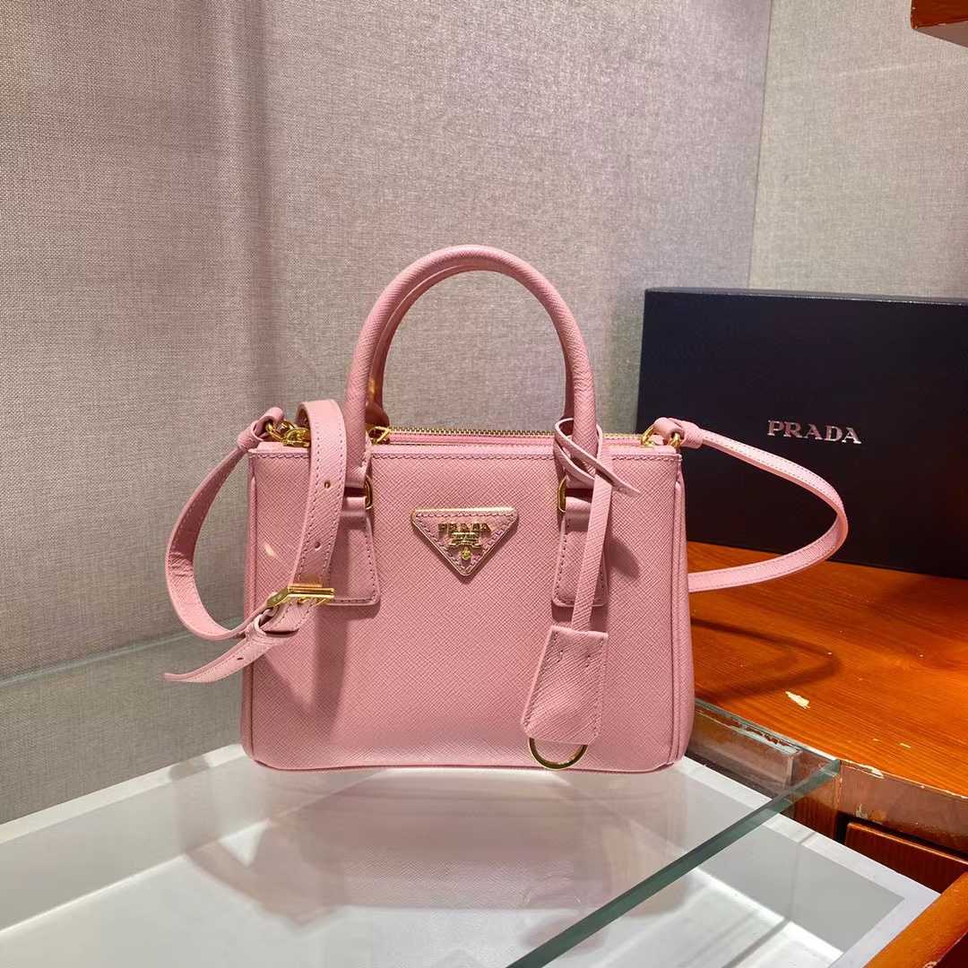 Prada Galleria Saffiano Leather Mini Bag(20-15-9.5cm) - FashionPlug