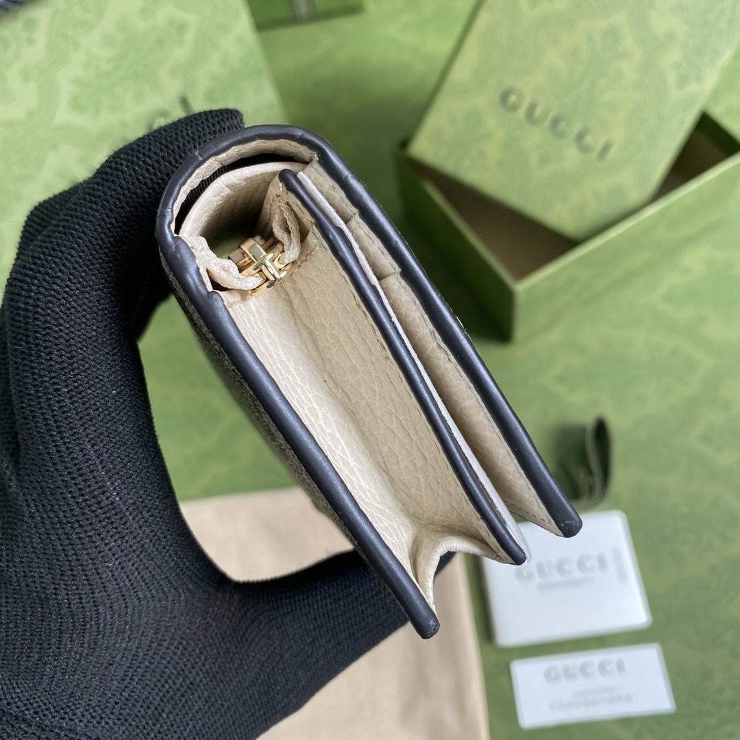 Gucci GG Marmont Card Case Wallet(11-9-3cm)    - FashionPlug