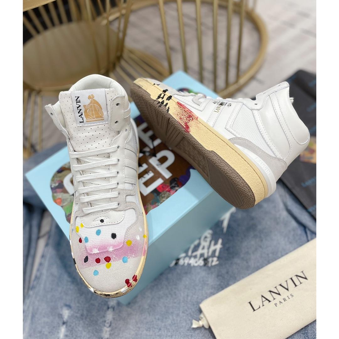 Lanvin x Gallery Dept  Clay High Top Sneaker - FashionPlug