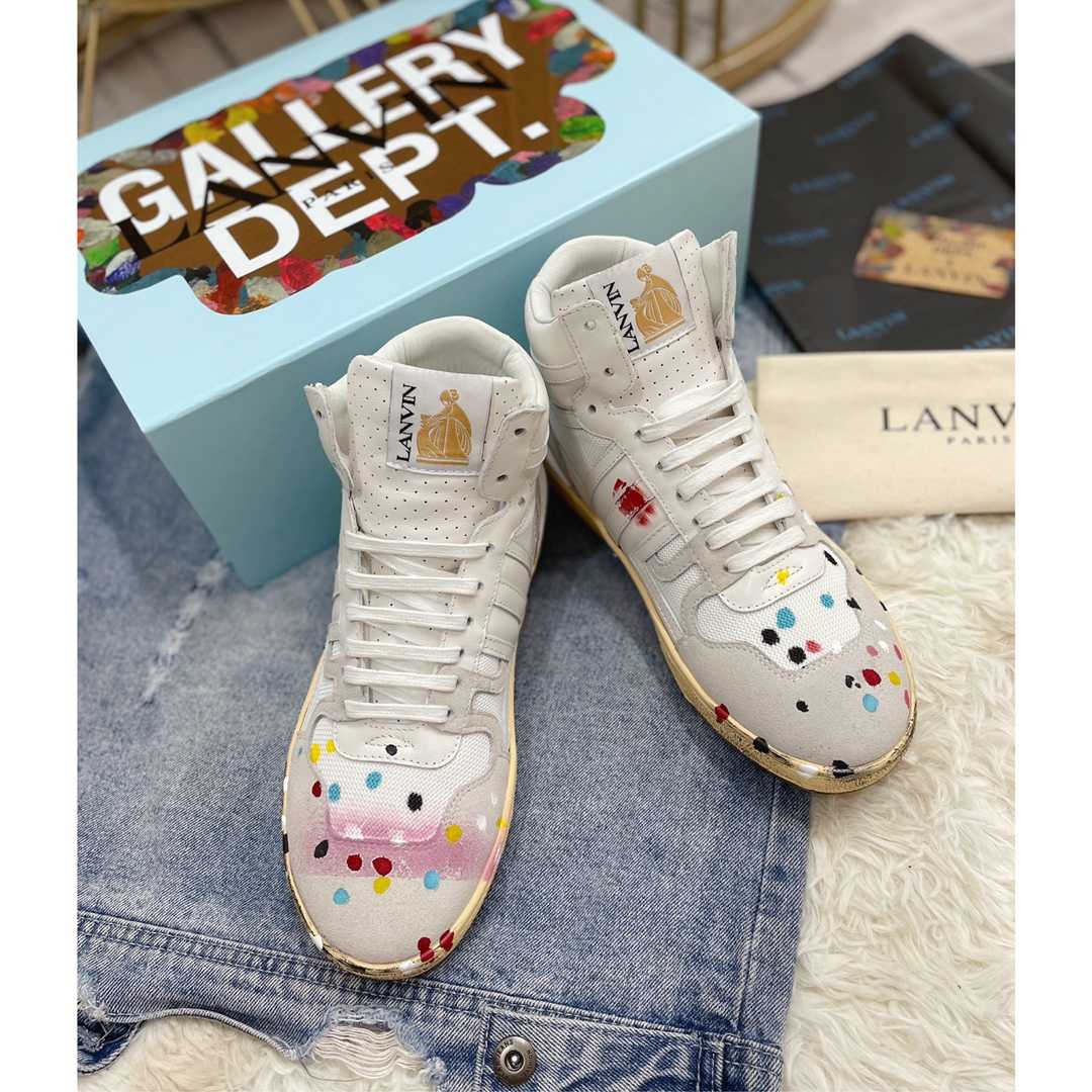 Lanvin x Gallery Dept  Clay High Top Sneaker - FashionPlug