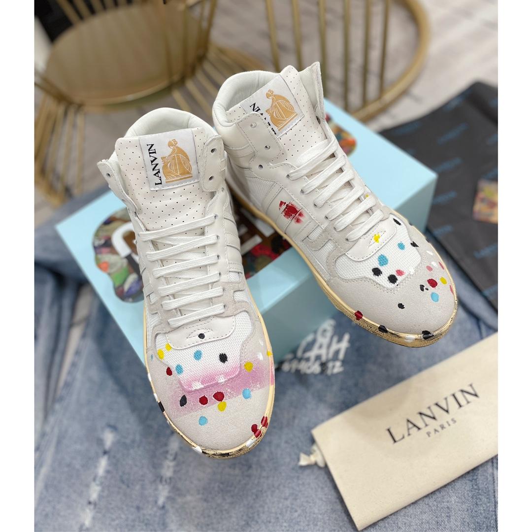 Lanvin x Gallery Dept  Clay High Top Sneaker - FashionPlug