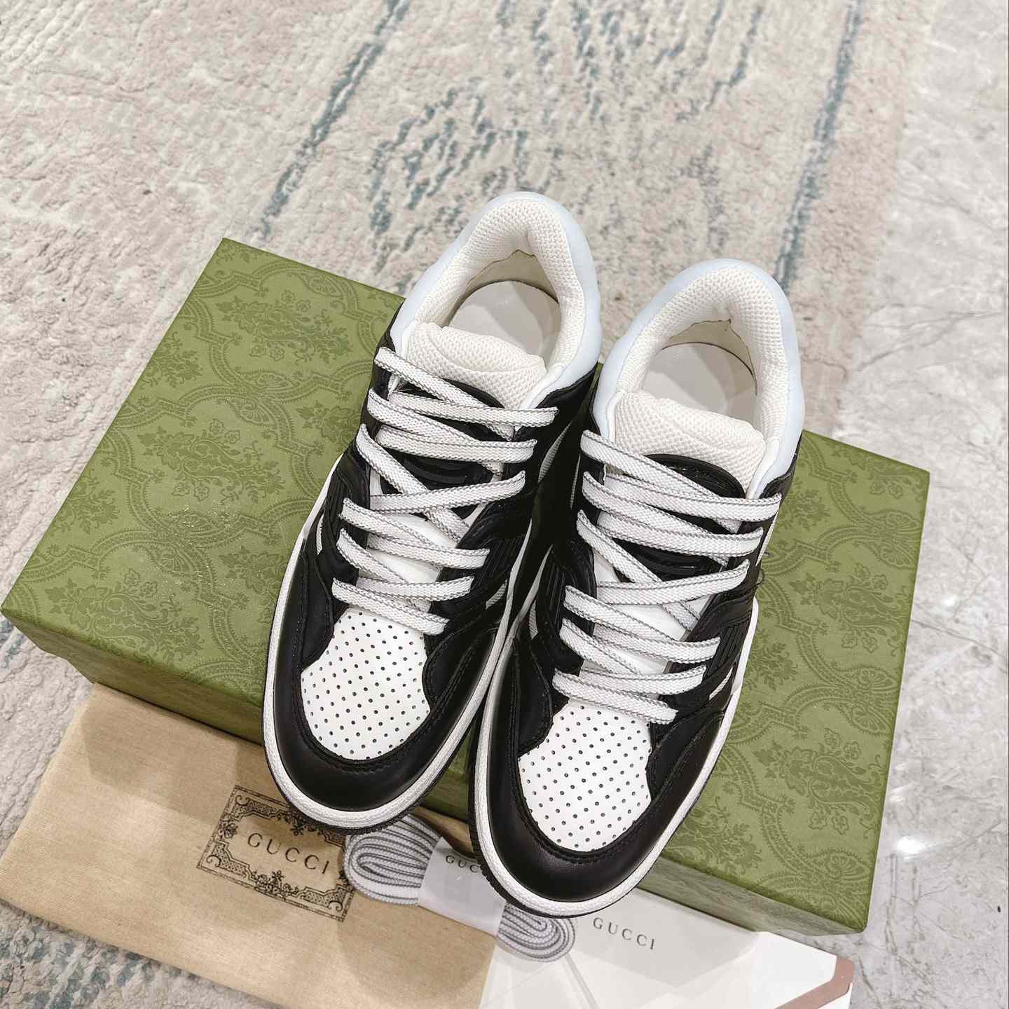 Gucci Basket Sneaker With lnterlocking G  - FashionPlug