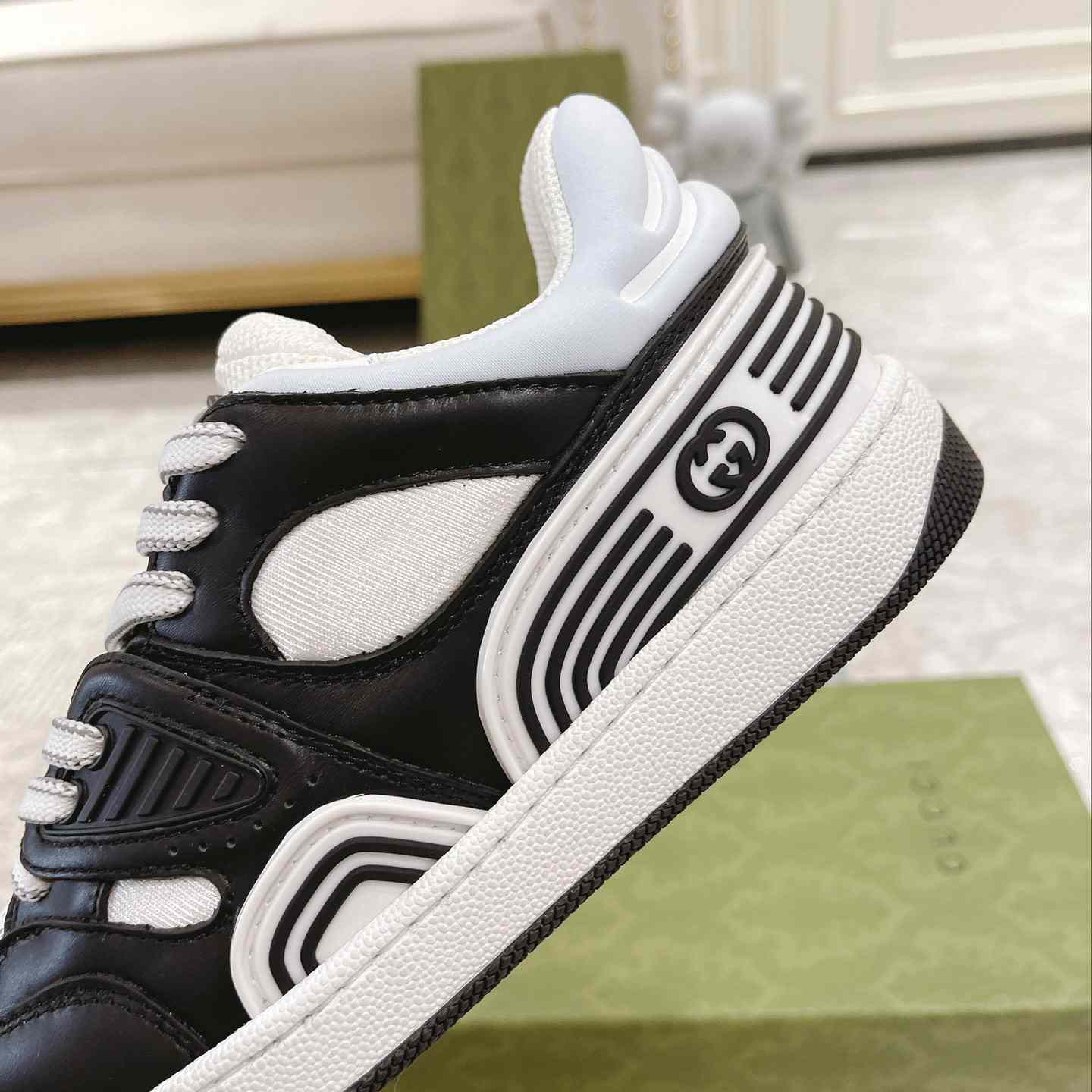 Gucci Basket Sneaker With lnterlocking G  - FashionPlug