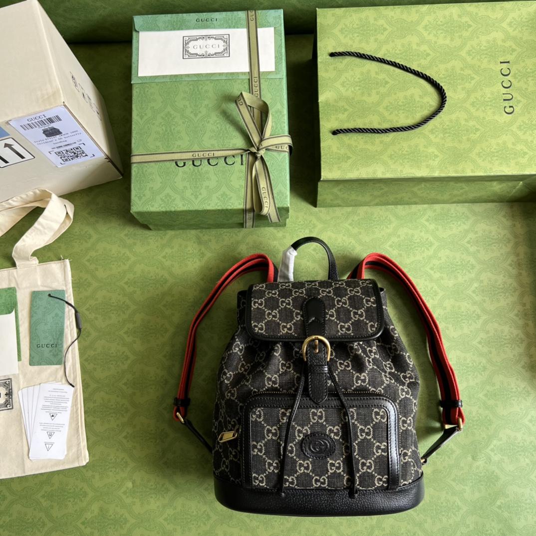 Gucci Backpack With Interlocking G(26.5- 30- 13cm) - FashionPlug