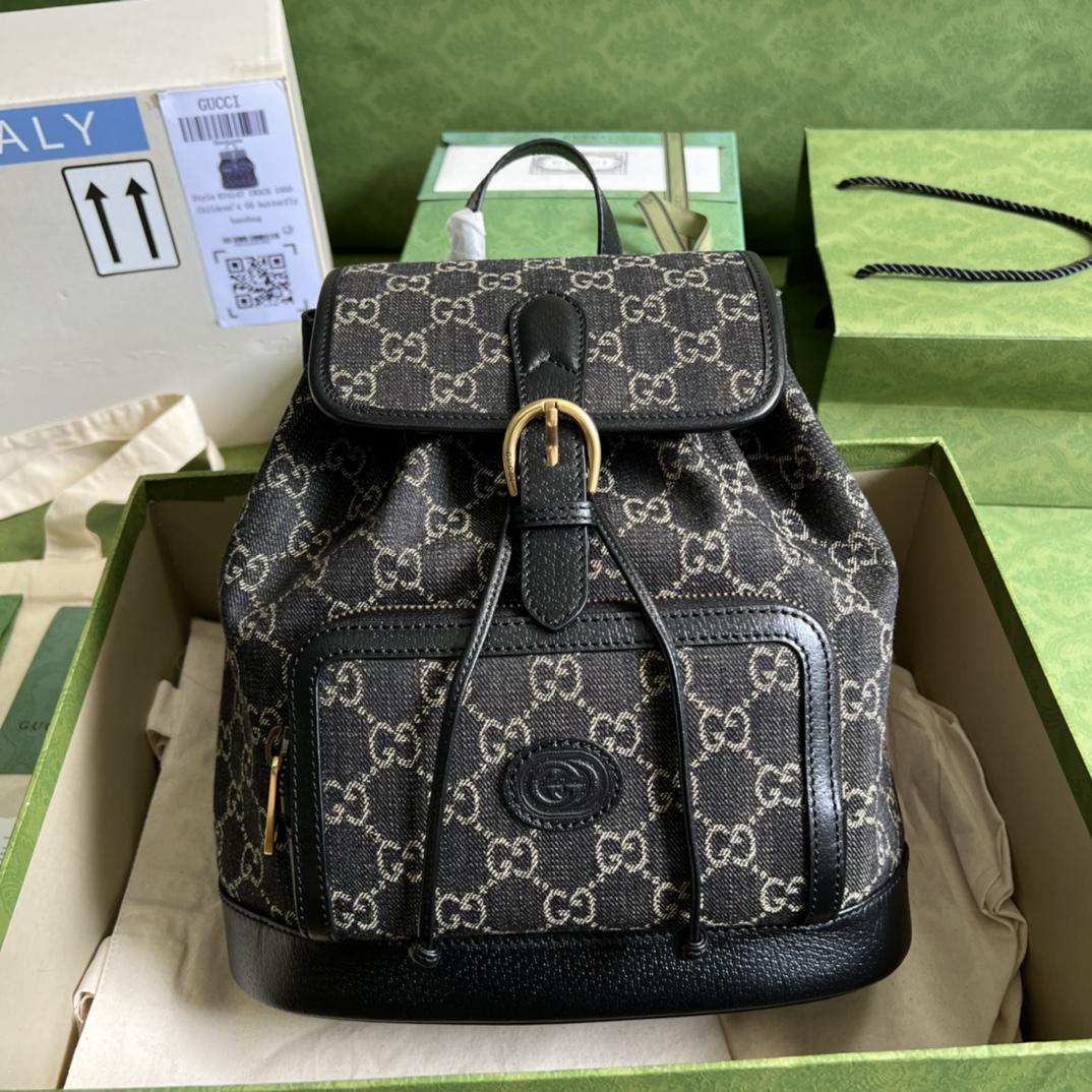 Gucci Backpack With Interlocking G(26.5- 30- 13cm) - FashionPlug