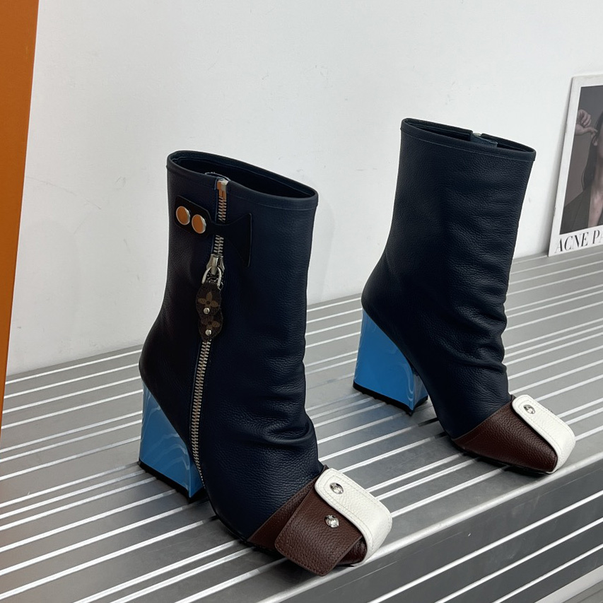 Louis Vuitton Patti Wedge Half Boot - FashionPlug