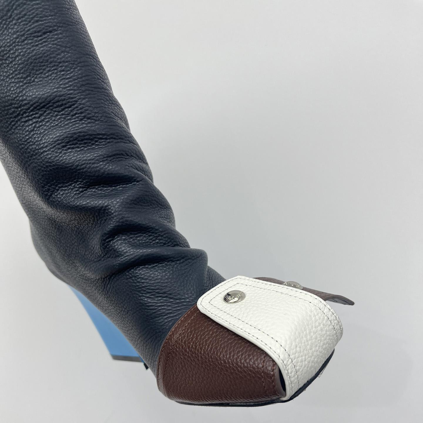 Louis Vuitton Patti Wedge Half Boot - FashionPlug