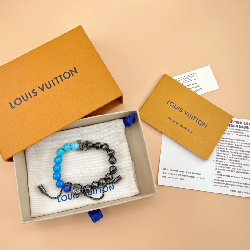 Louis Vuitton LV Beads Bracelet   M0947A - FashionPlug