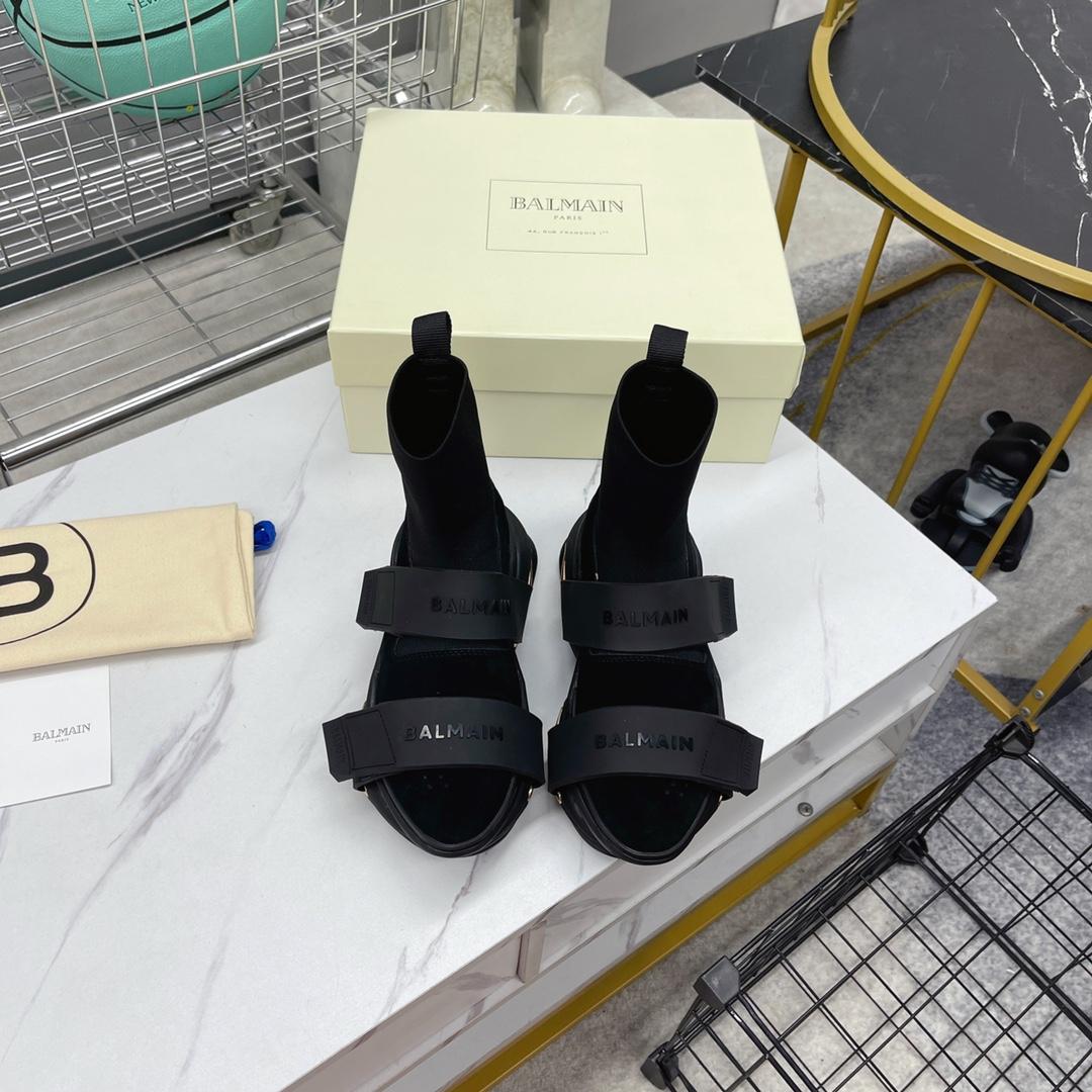 Balmain B-Bold High-Top Sneakers - FashionPlug