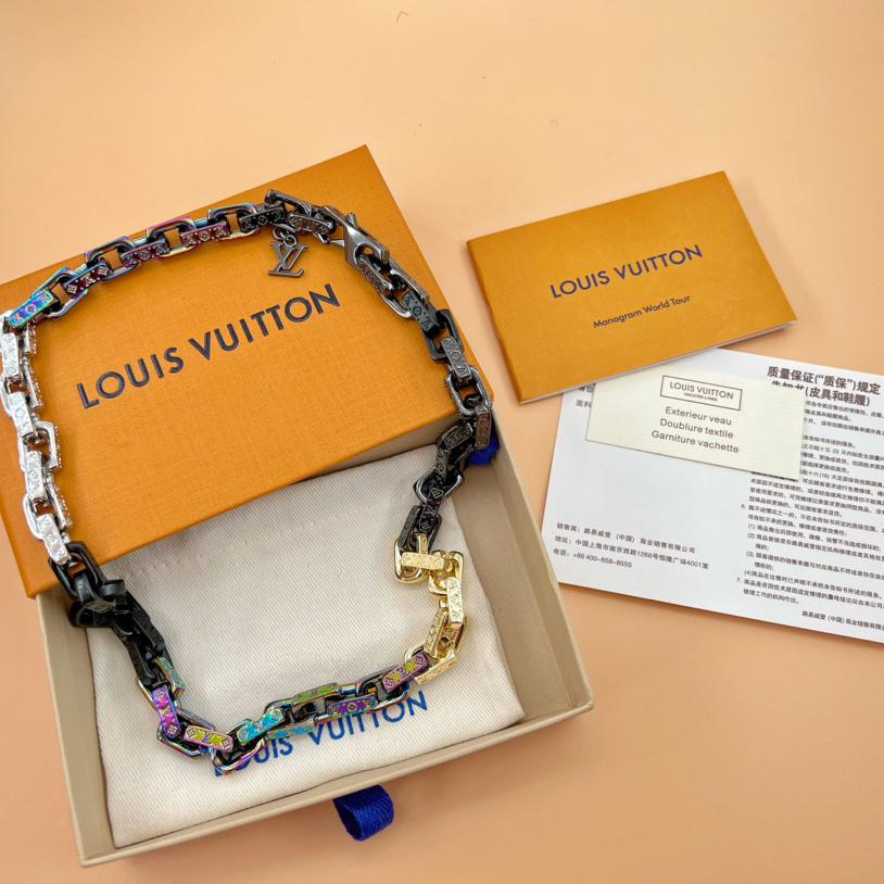 Louis Vuitton Paradise Chain Necklace   M00891 - FashionPlug