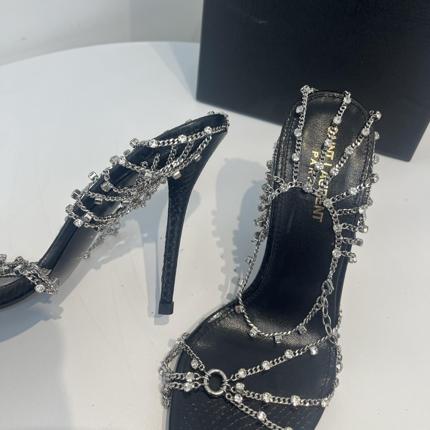 Saint Laurent Leather Sandals - FashionPlug