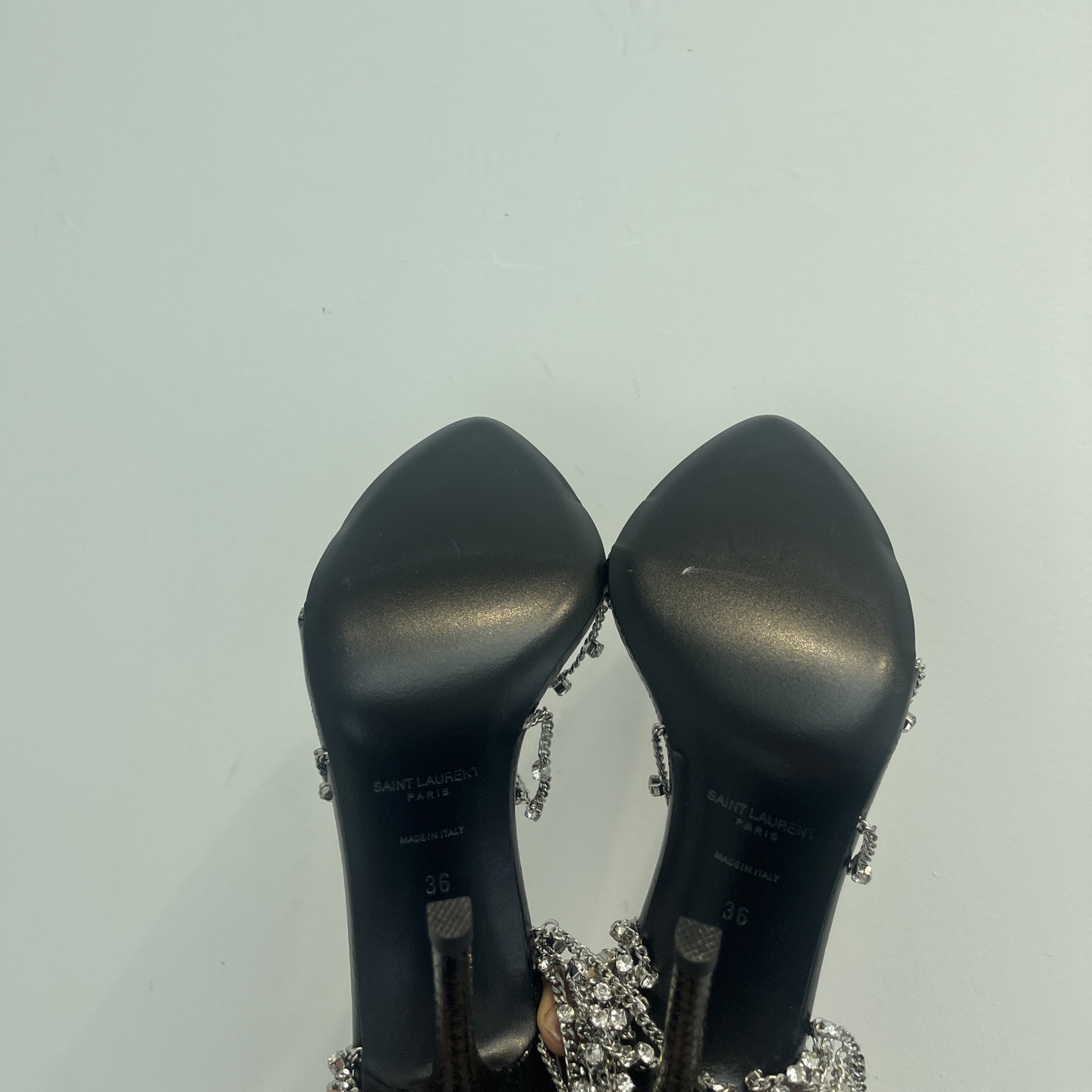 Saint Laurent Leather Sandals - FashionPlug