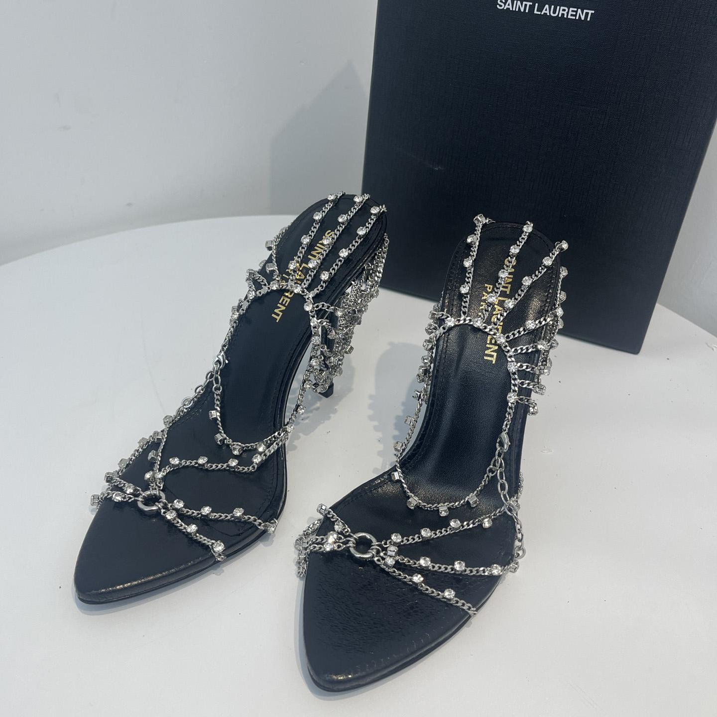 Saint Laurent Leather Sandals - FashionPlug