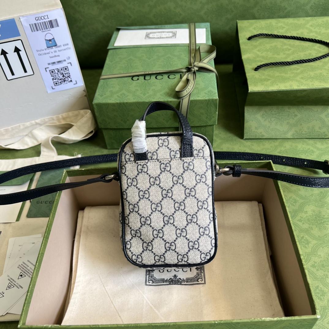 Gucci Ophidia GG Mini Bag(12-16-7cm)   - FashionPlug