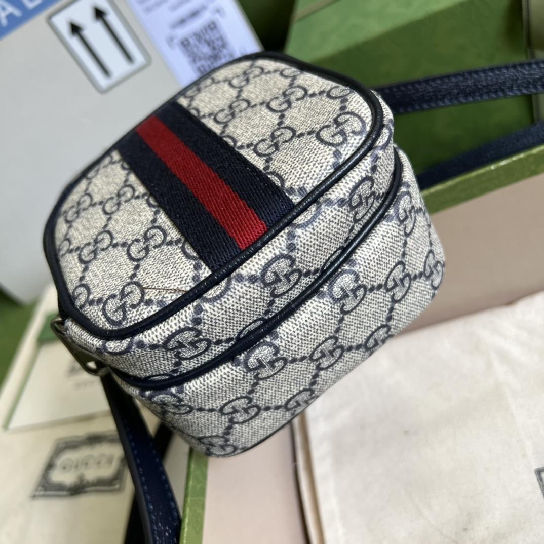 Gucci Ophidia GG Mini Bag(12-16-7cm)   - FashionPlug