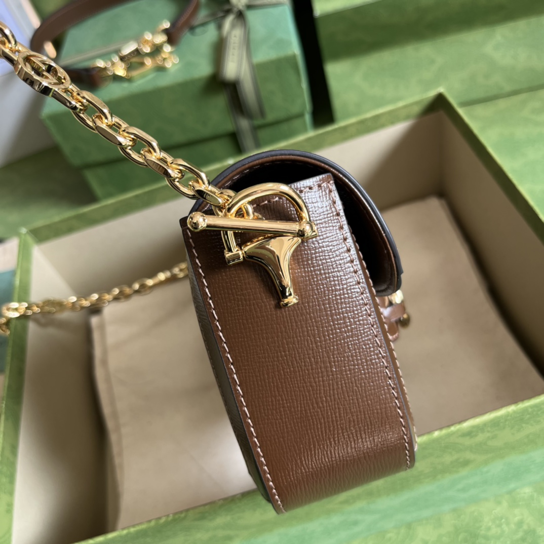 Gucci Horsebit 1955 Shoulder Bag(24-13-5cm)   - FashionPlug