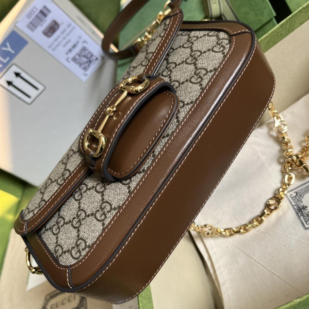 Gucci Horsebit 1955 Shoulder Bag(24-13-5cm)   - FashionPlug
