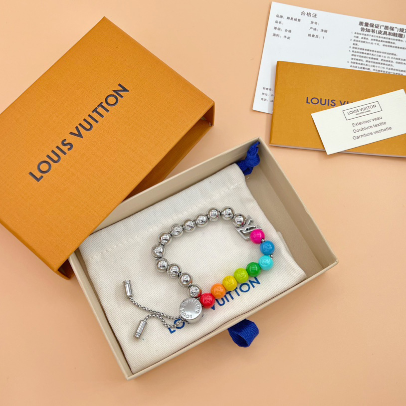 Louis Vuitton LV Beads Bracelet   M0934A - FashionPlug