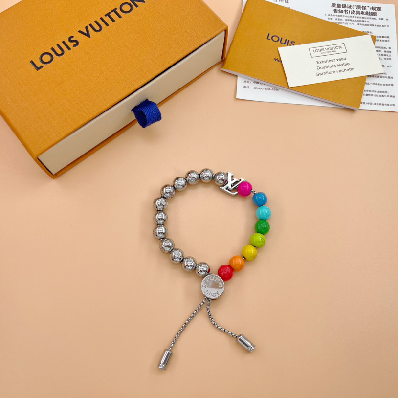 Louis Vuitton LV Beads Bracelet   M0934A - FashionPlug