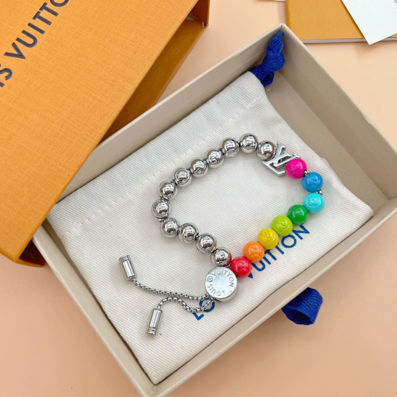 Louis Vuitton LV Beads Bracelet   M0934A - FashionPlug