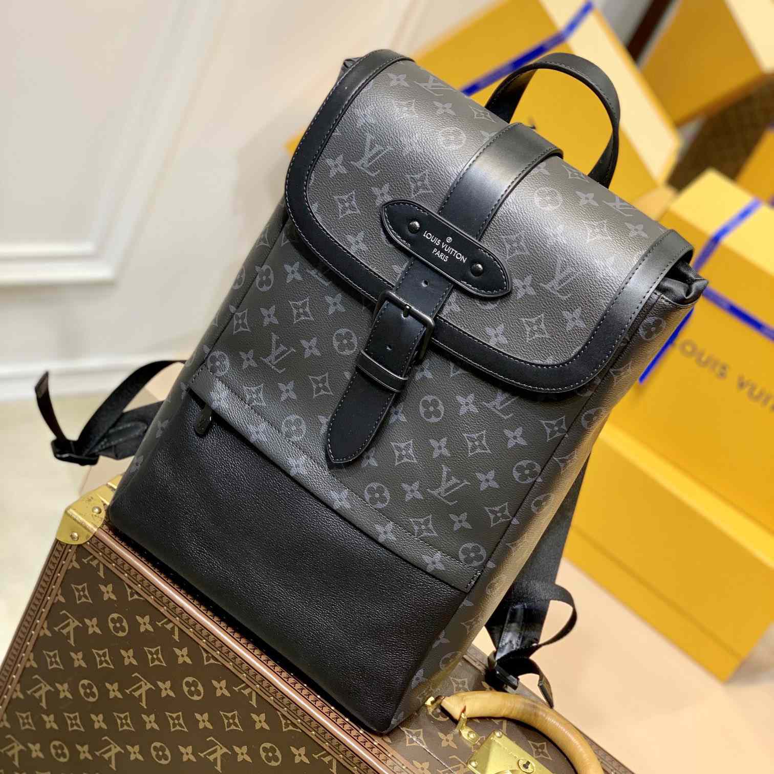Louis Vuitton  Saumur Backpack(27-42-13cm)  M45913 - FashionPlug