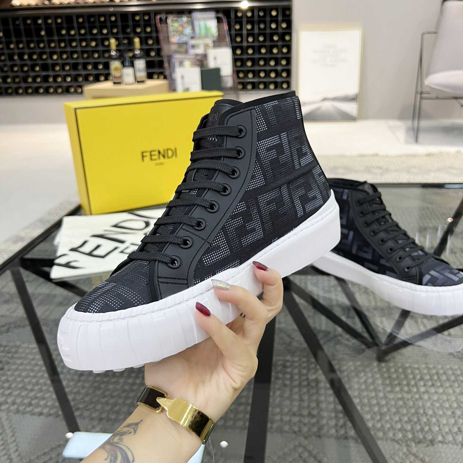 Fendi Logo Sneaker - FashionPlug