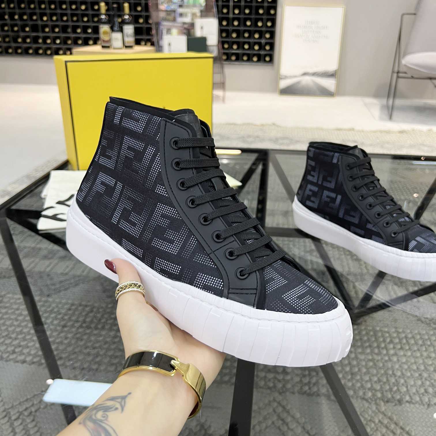 Fendi Logo Sneaker - FashionPlug