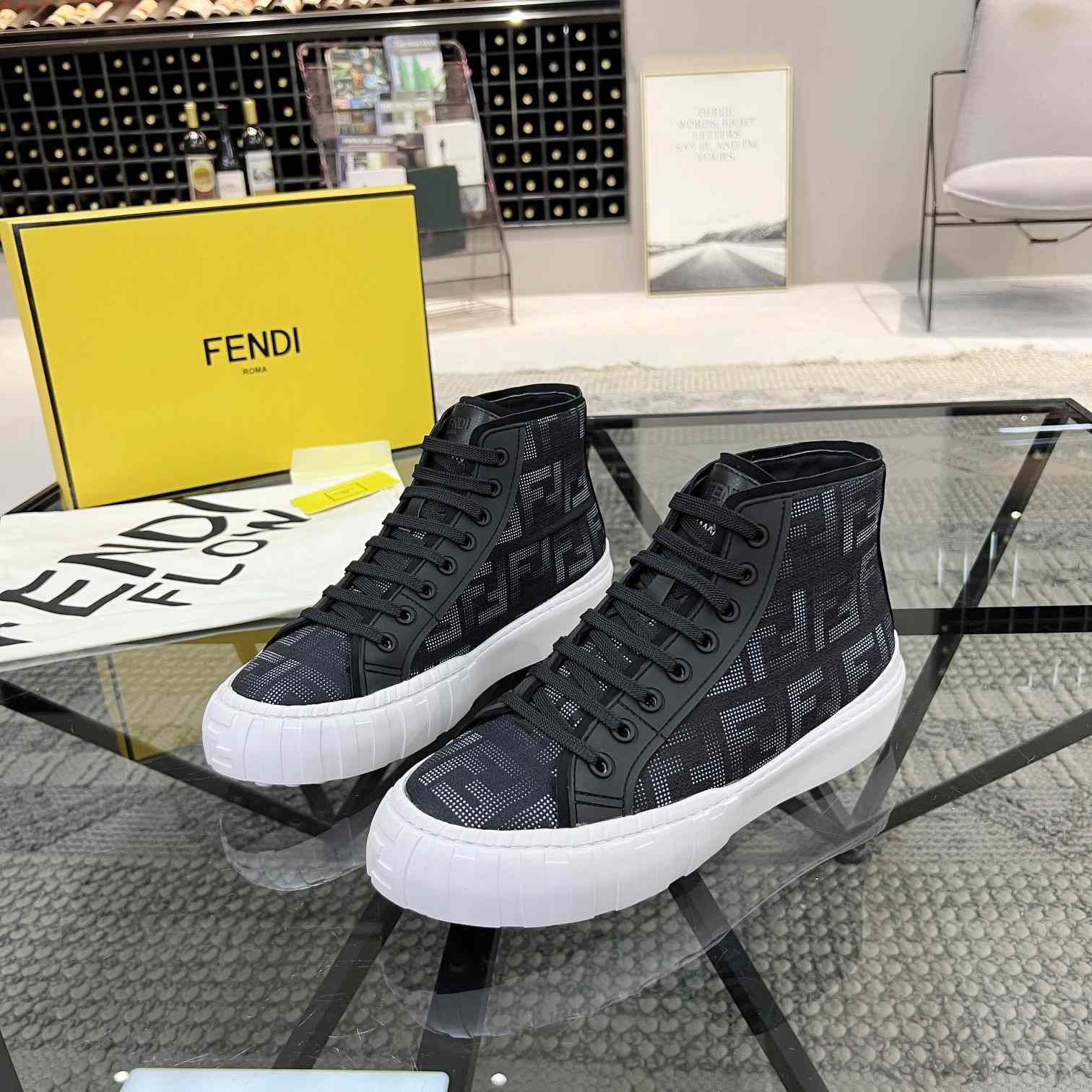 Fendi Logo Sneaker - FashionPlug