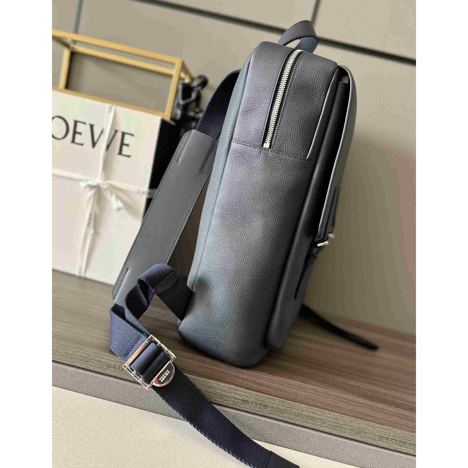 Loewe Military Backpack In Soft Grained Calfskin - FashionPlug